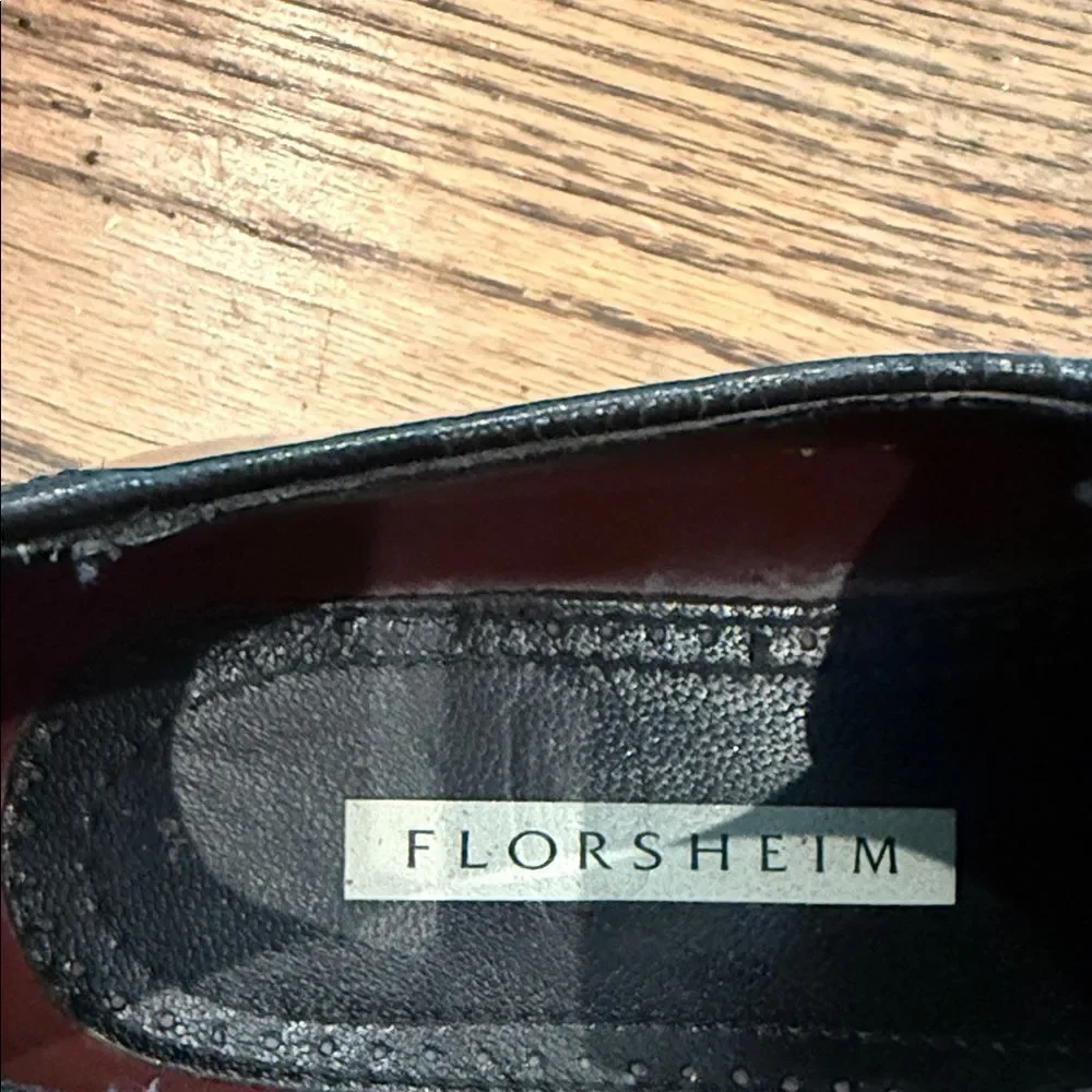 Florsheim Two-Tone Oxford Shoes in Black and Brown